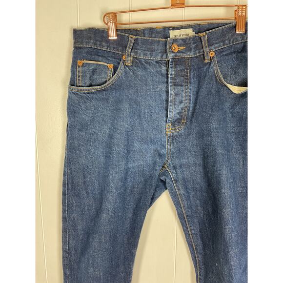 Taylor Stitch Jeans Mens 32x29 1/2 Slim Fit Selvedge Button Fly Organic Cotton - Picture 5 of 10